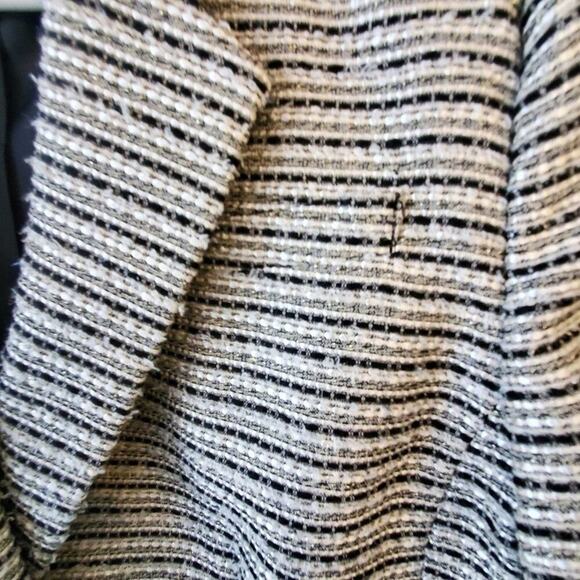 CALVIN Klein black white slub jacket Size 10 - Picture 6 of 14